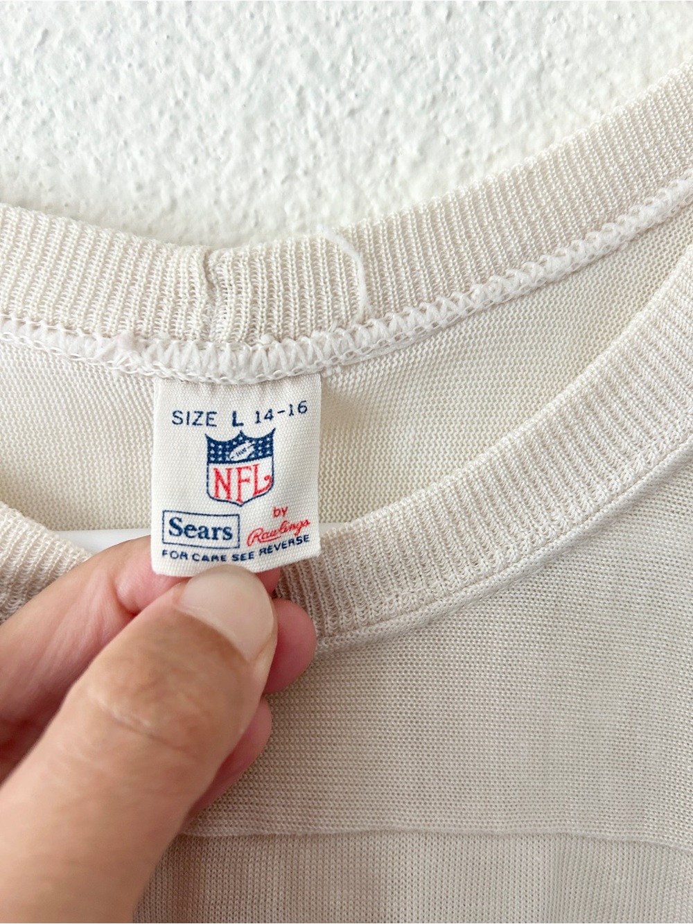 Vintage Sears Roebuck and Co Dallas Cowboys 33 Football Long Sleeve Jersey Tee - Picture 2 of 4
